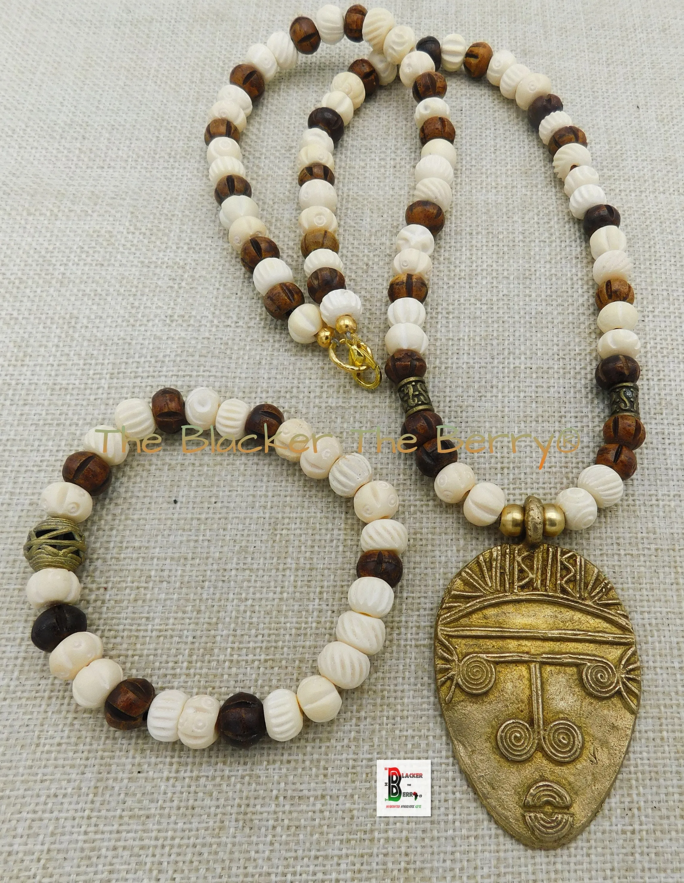 Ethnic Men Necklaces African Beaded Jewelry Bracelet Gift Set Sale