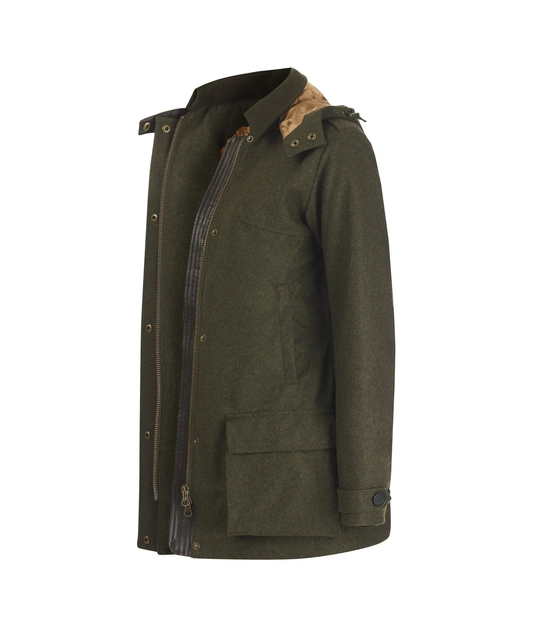 Field Coat in Forest Green