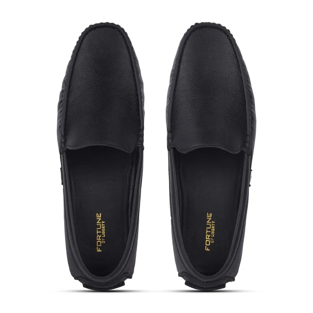 Fortune By Liberty Mens ASK-2E Black Formal Loafers