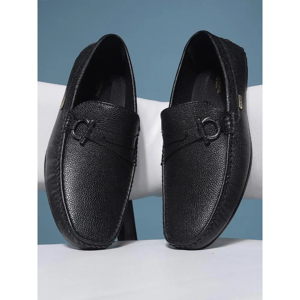 Fortune By Liberty Mens SME-2E Black Formal Loafers