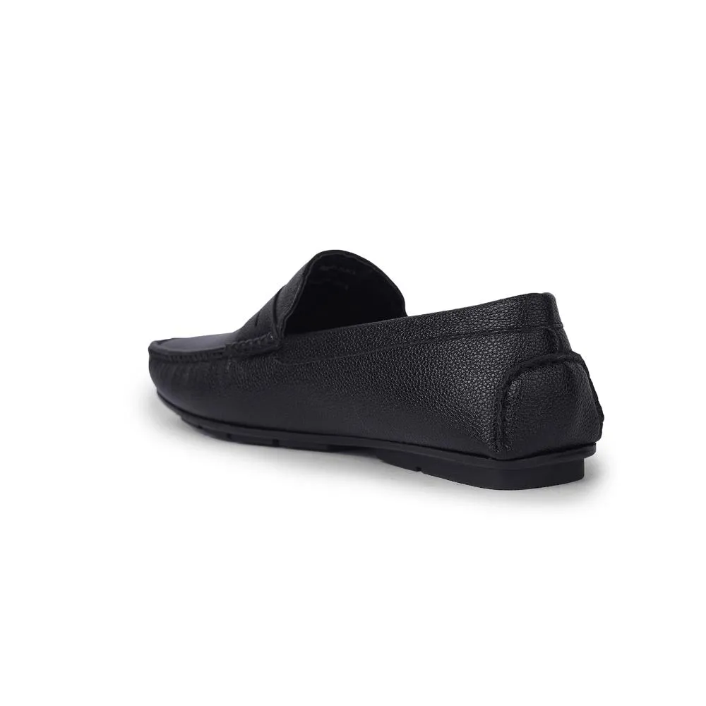 Fortune By Liberty Mens SME-2E Black Formal Loafers