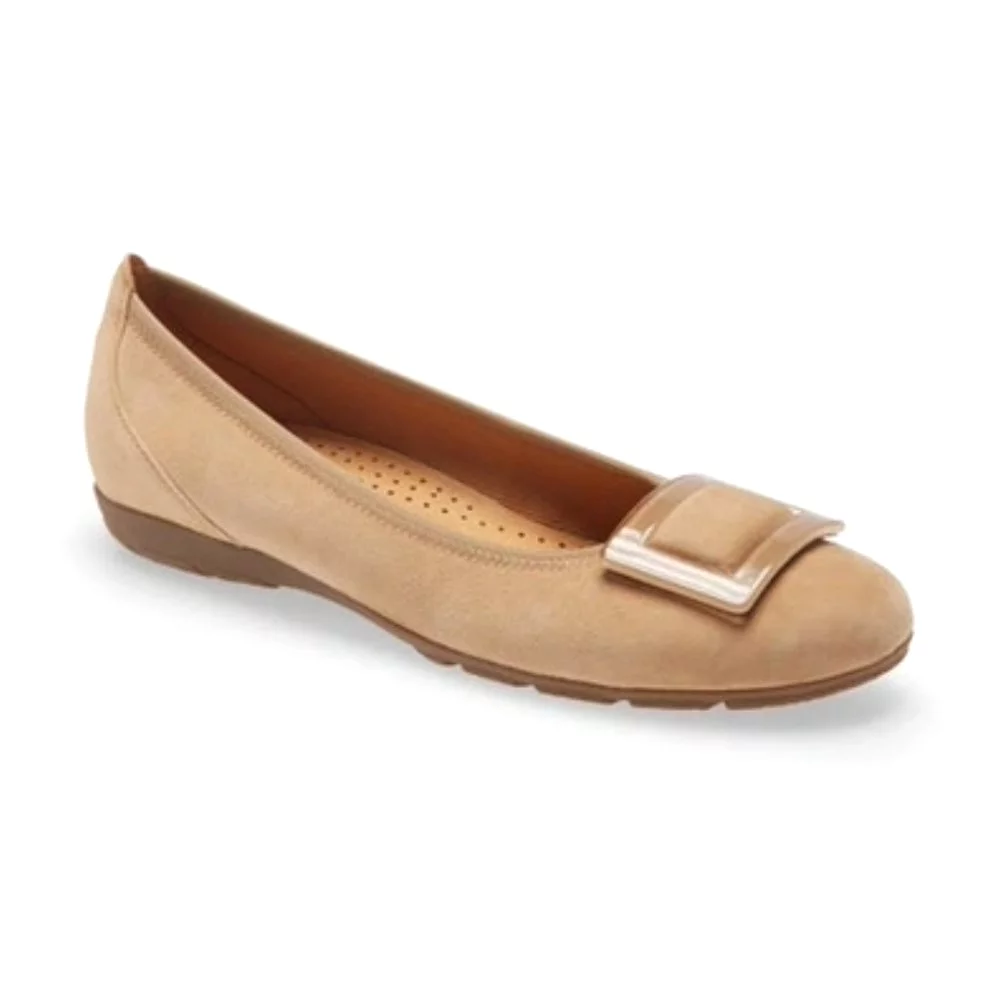 Gabor Women's 54.164.12 Buckle Ballet Flat - Caramel