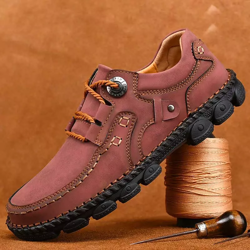 Hawk - Rugged Lace-Up Leather Shoes