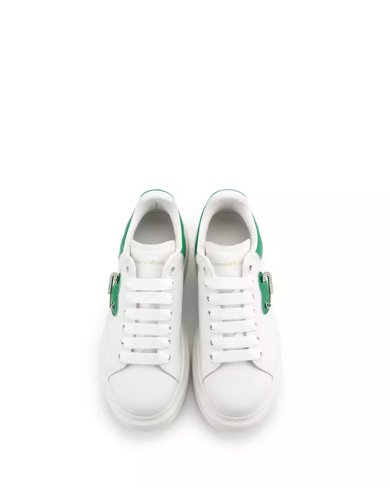 Heart Pattern Comfortable Lace Up Platform Sneakers