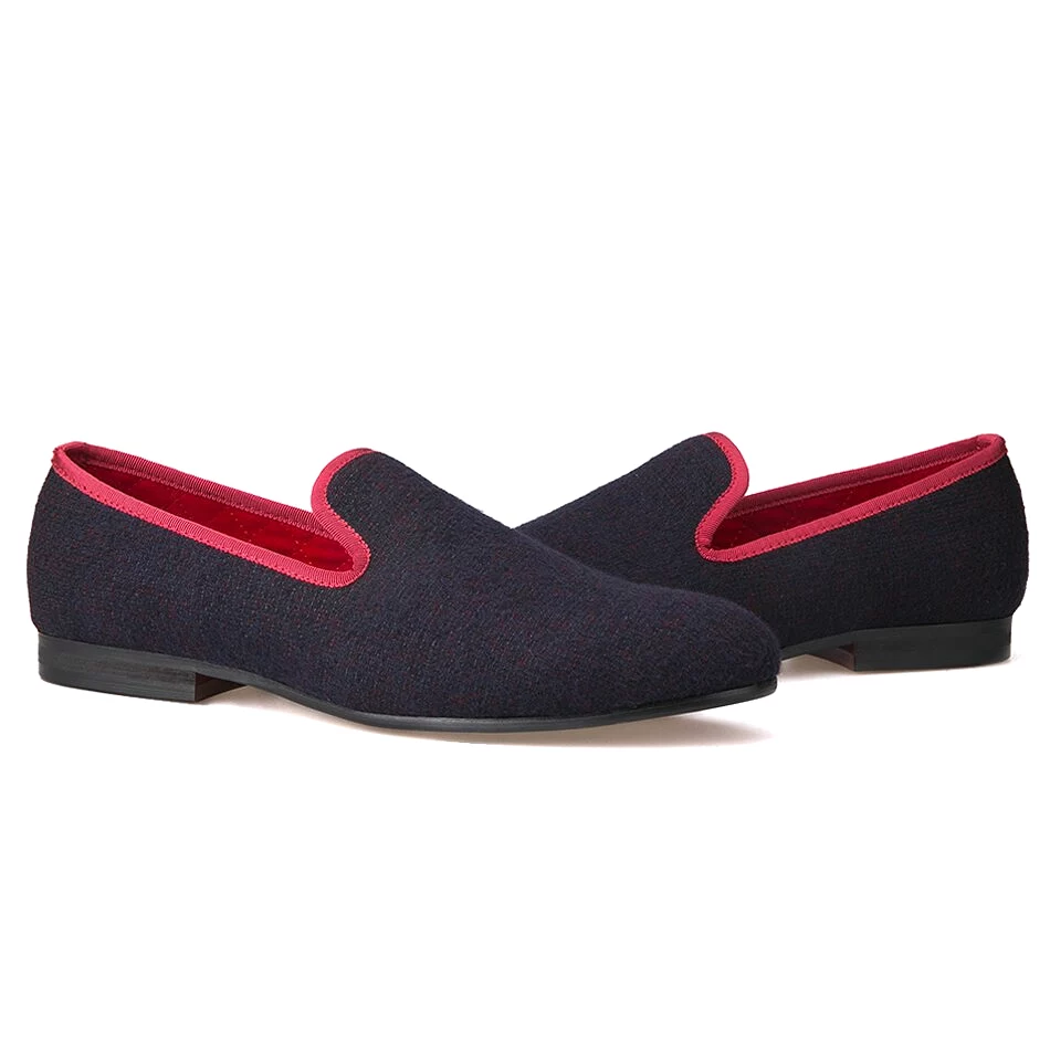 High quality men cotton fashion party and prom mens loafers