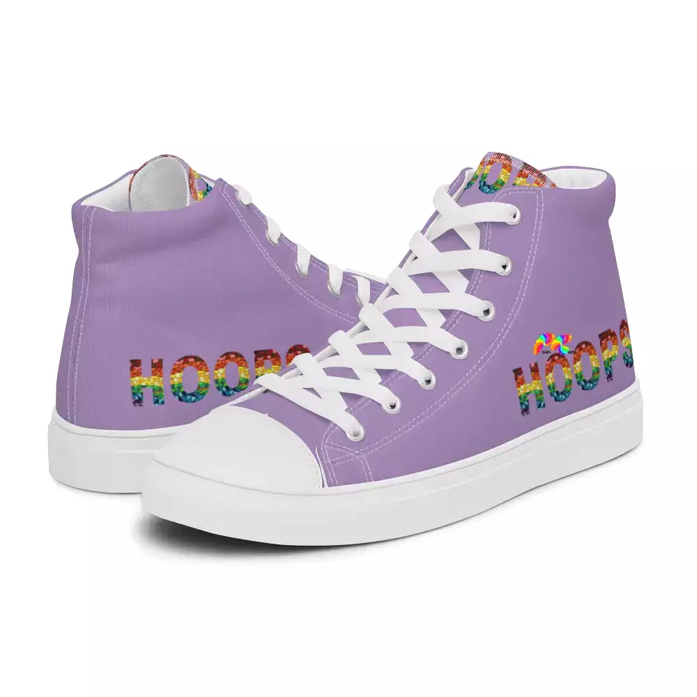 HOOPS Women's Purple High Top Canvas Shoes