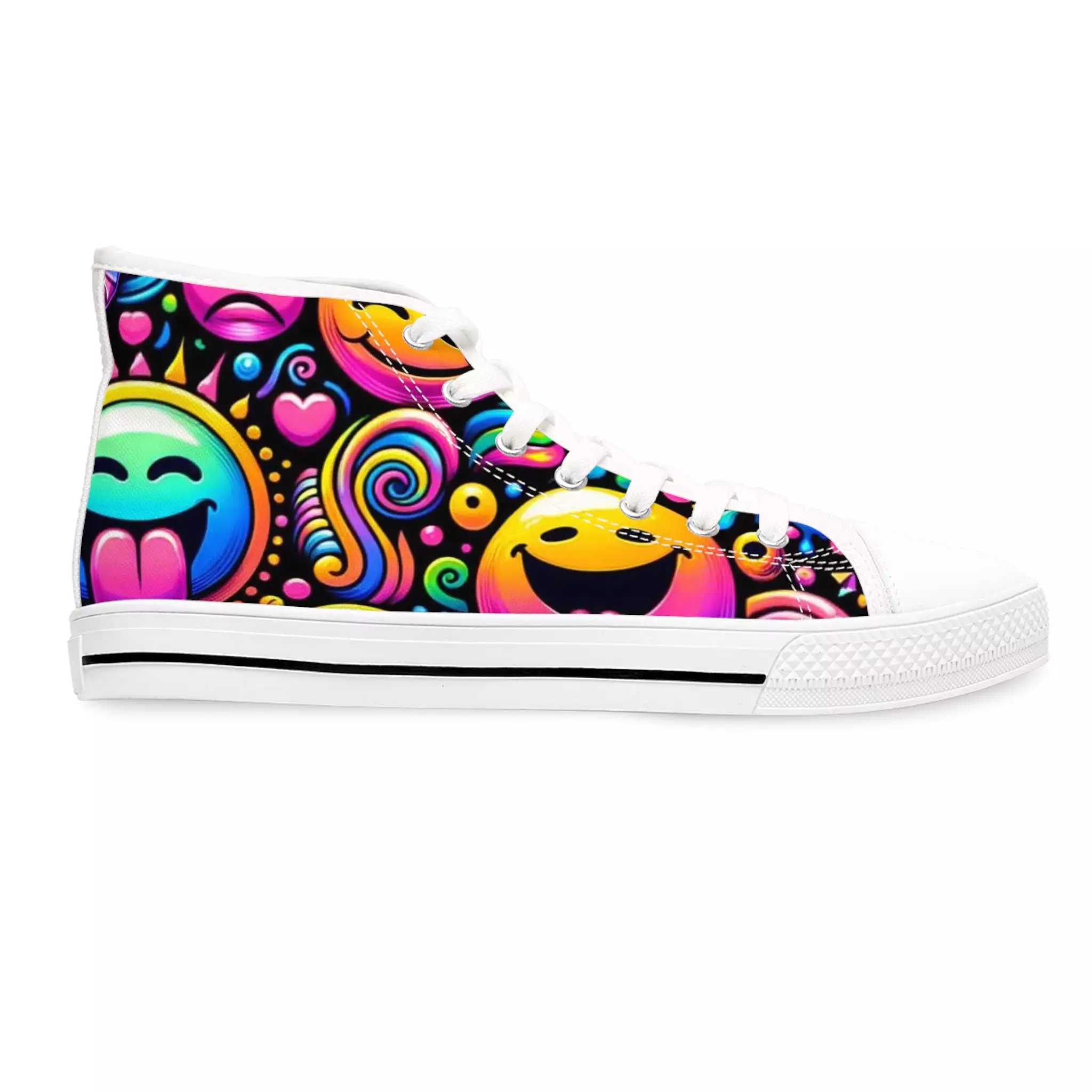 Hyper Groove Women's High Top Canvas Rave Sneakers