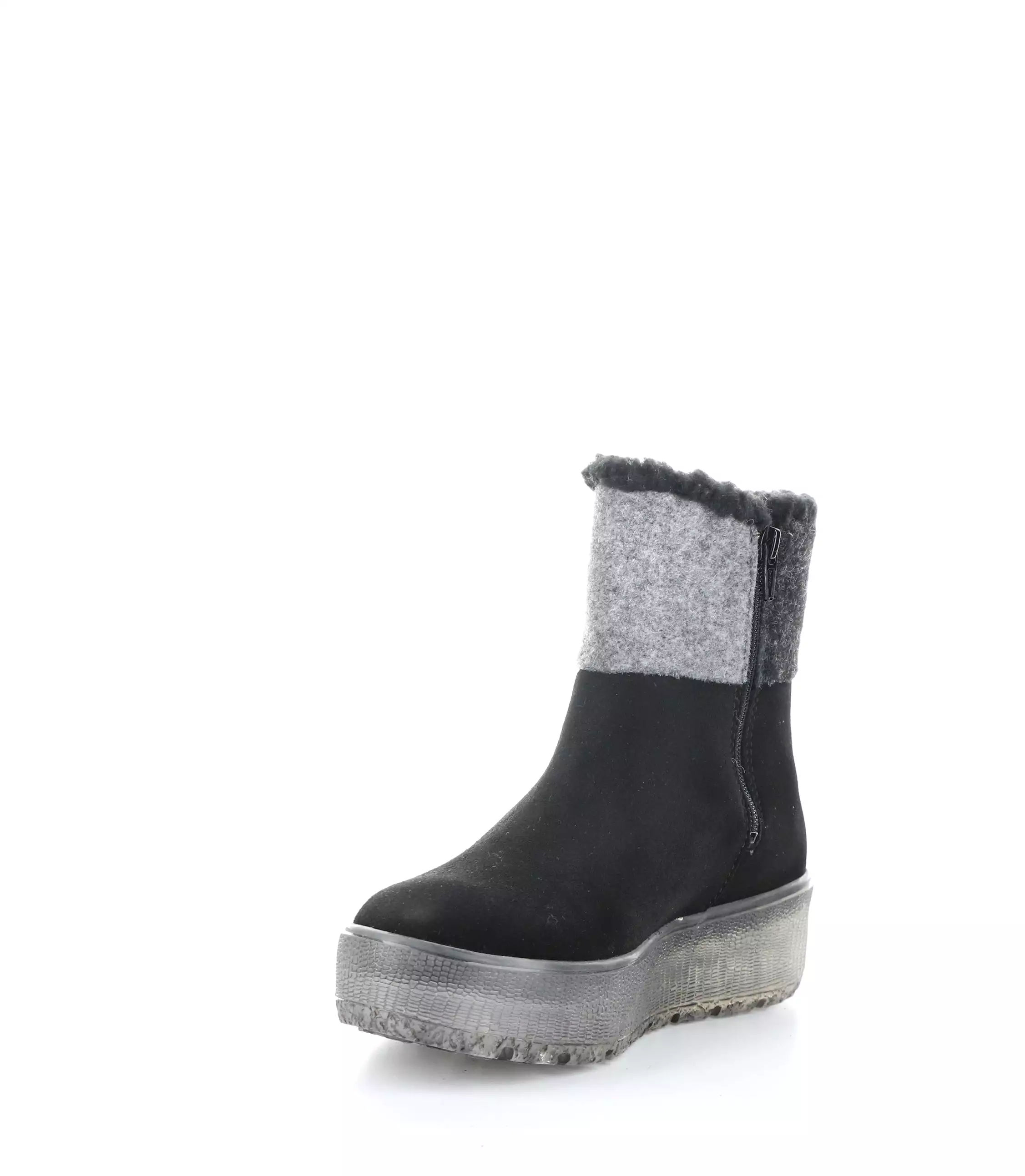 INTER BLACK/GREY Round Toe Boots