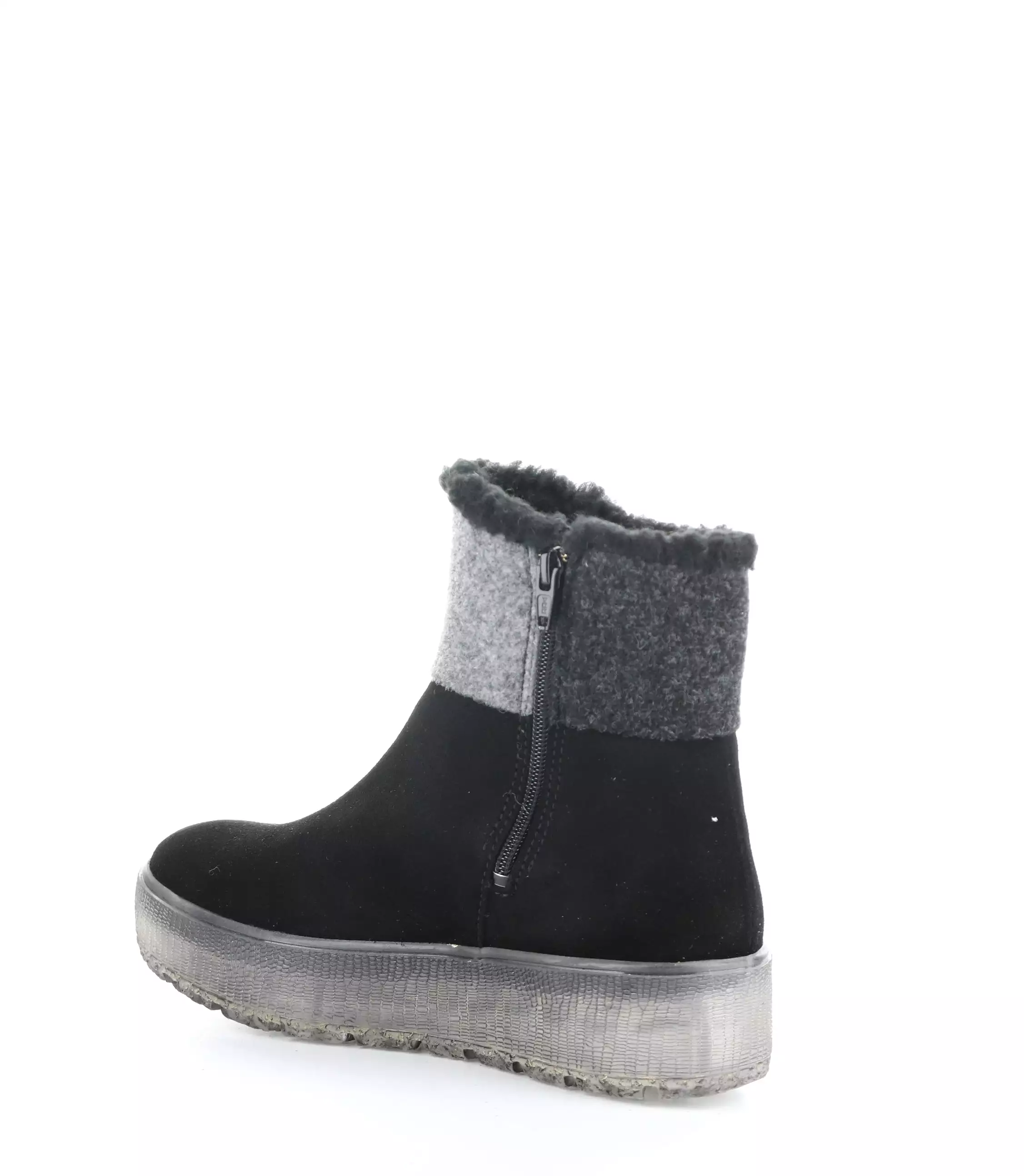 INTER BLACK/GREY Round Toe Boots