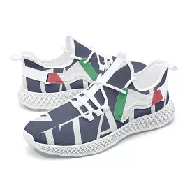 Italia Net Mesh Knit Sneakers Navy - men/women sizes