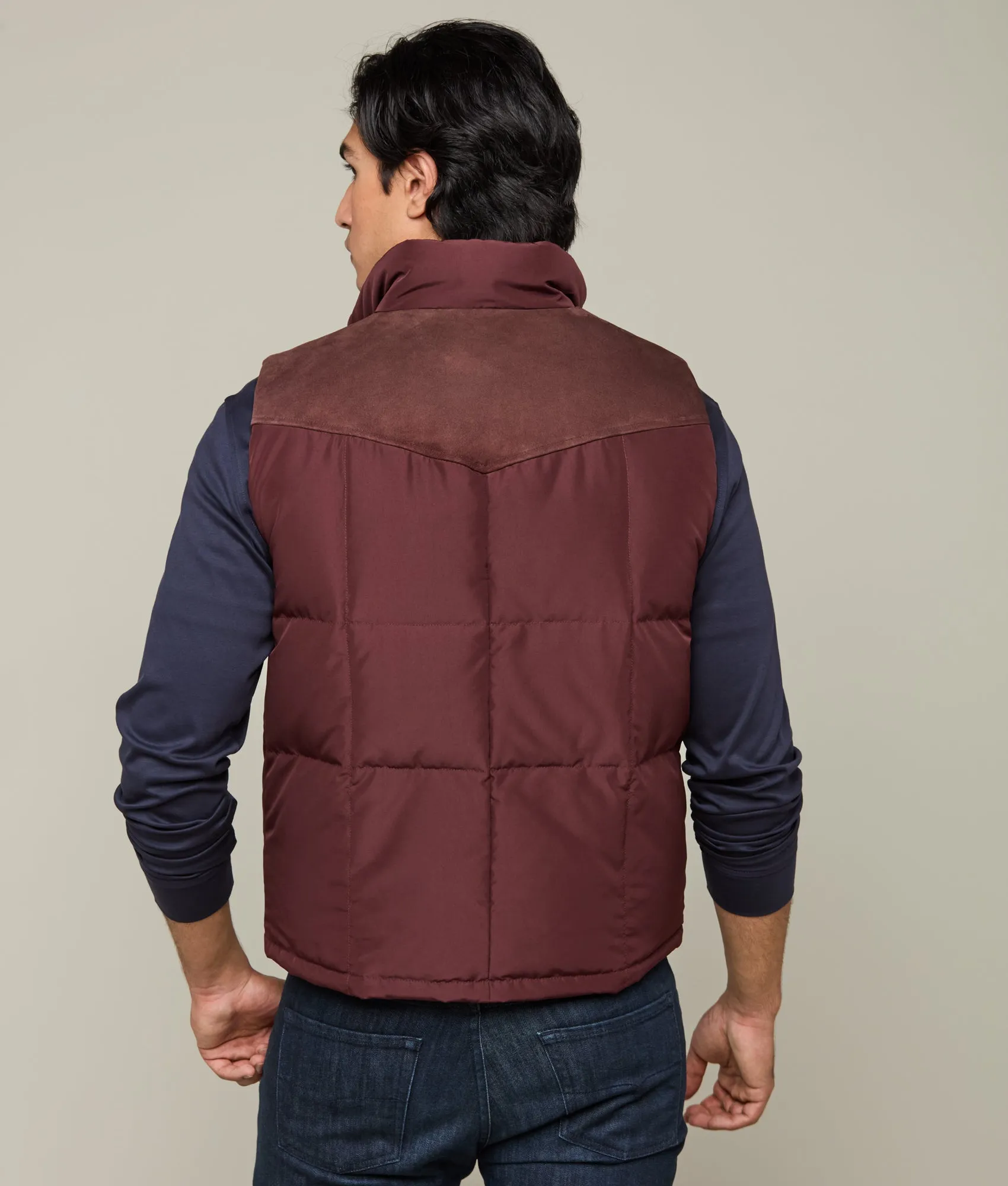 John Puffer Vest :: Wine