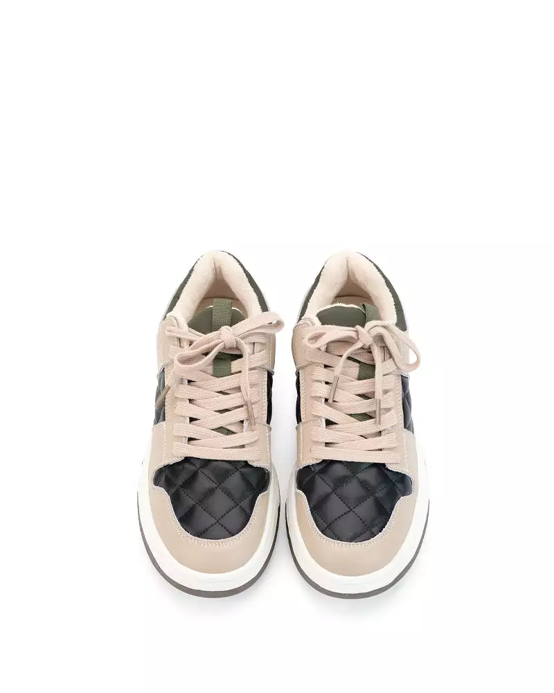 Lace-Up Breathable Comfortable Platform Sneakers