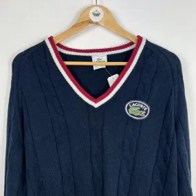 Lacoste v neck sweater xl