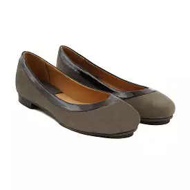 Larvikite - Ladies Brown Kid Suede Loafer