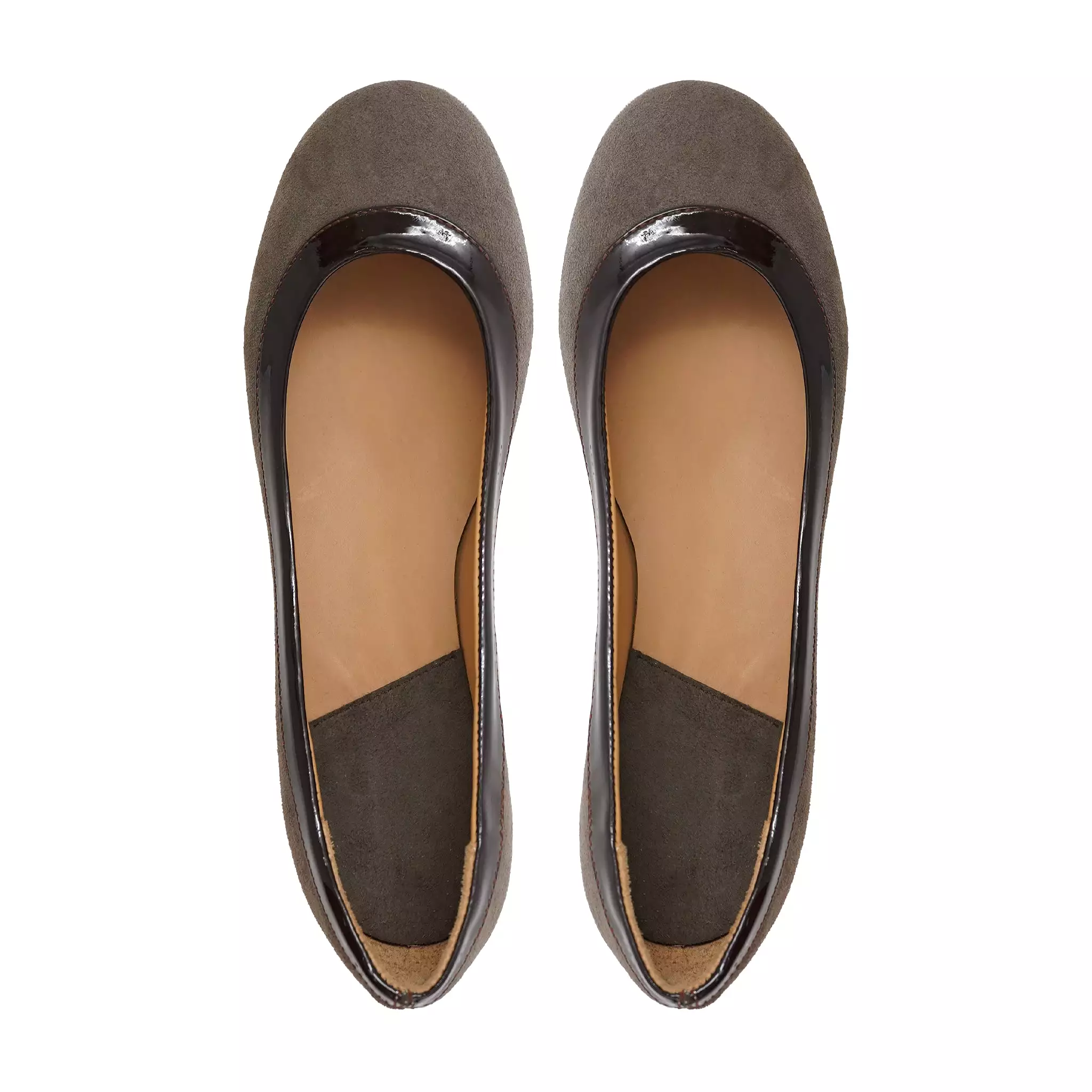 Larvikite - Ladies Brown Kid Suede Loafer