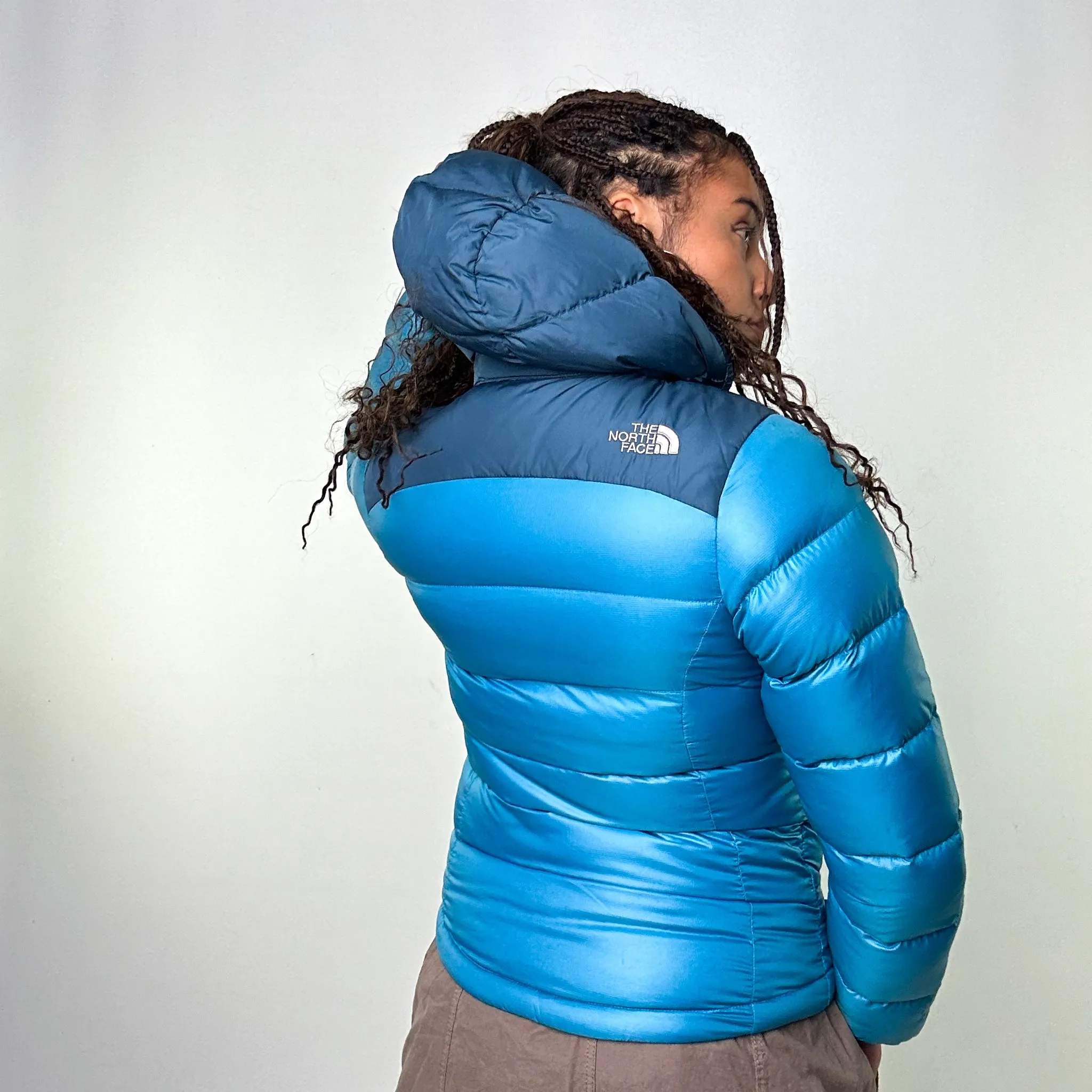 Light Blue 90s The North Face 700 Series Puffer Jacket Coat (S)