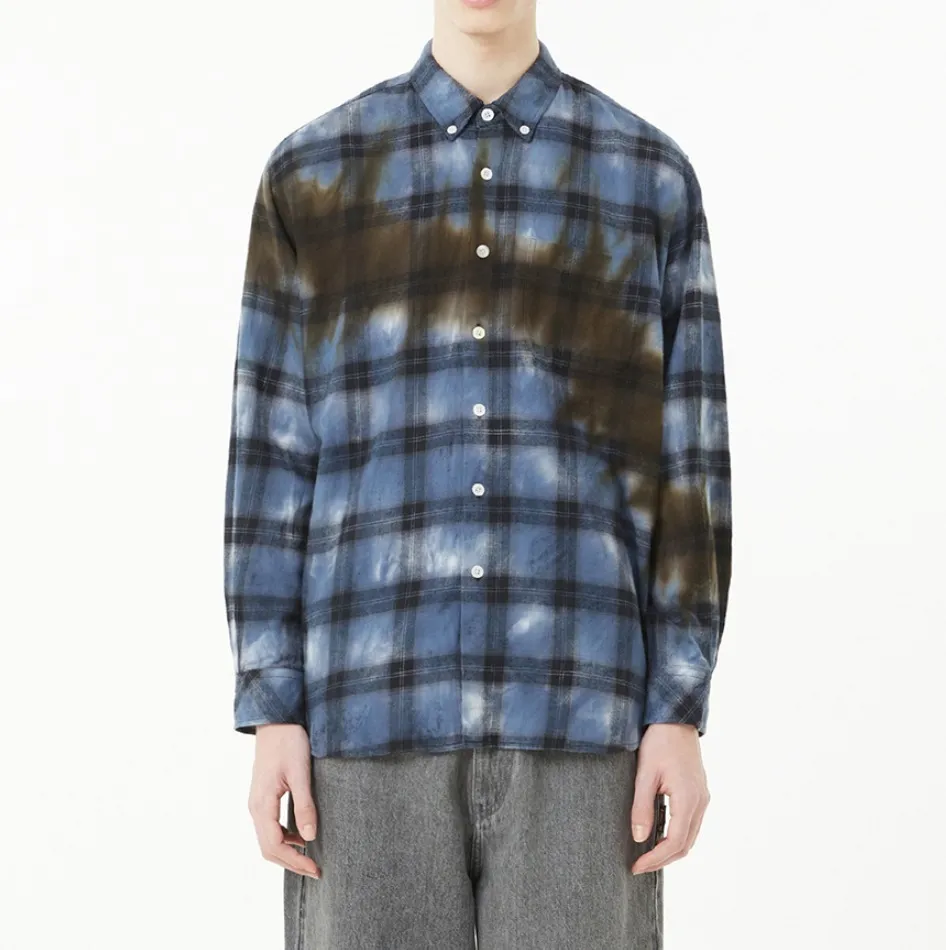 LMC  |[ LMC ]★TIE DYE PLAID SHIRT