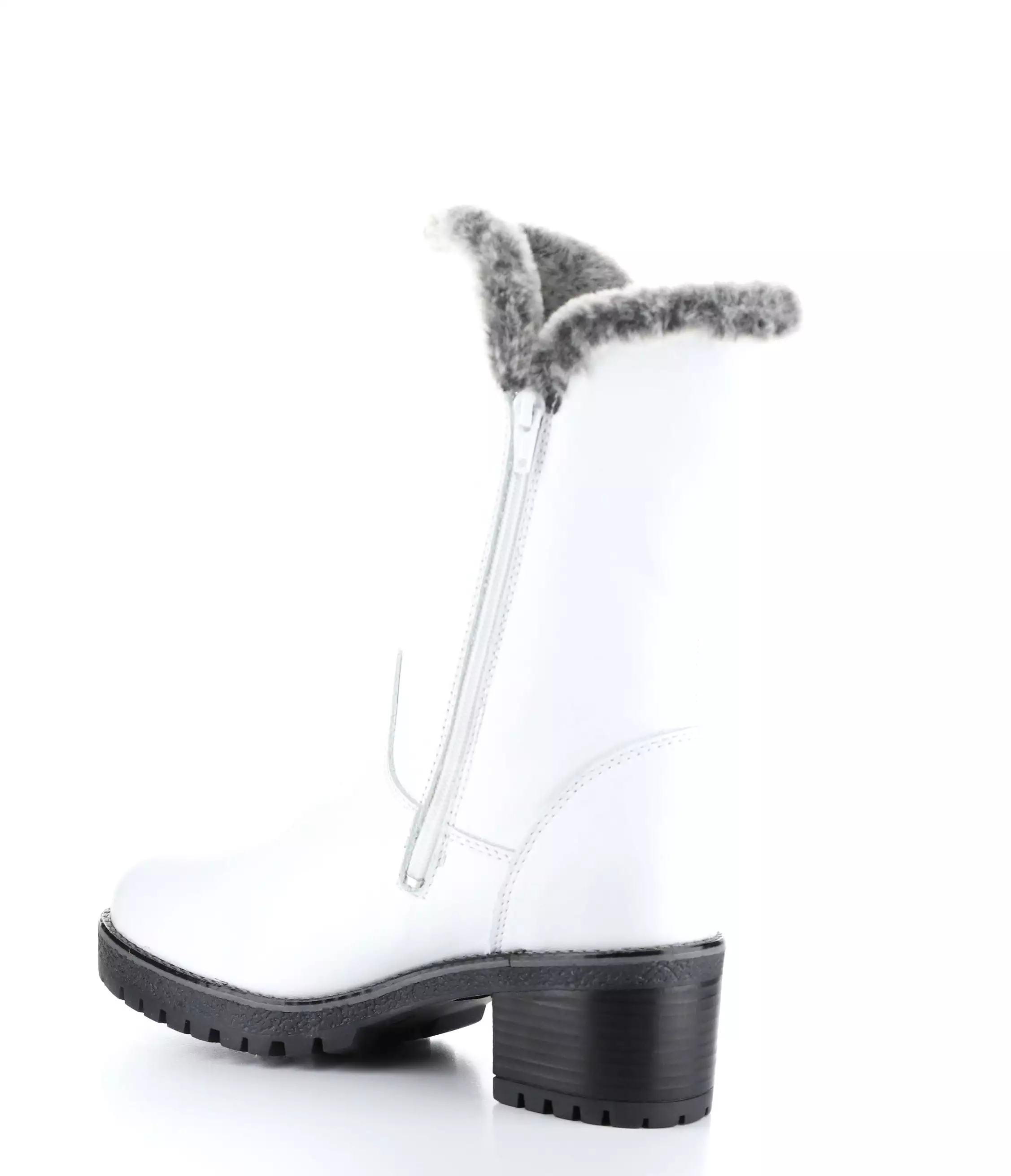 MATCH WHITE/GREYBLACK Round Toe Boots