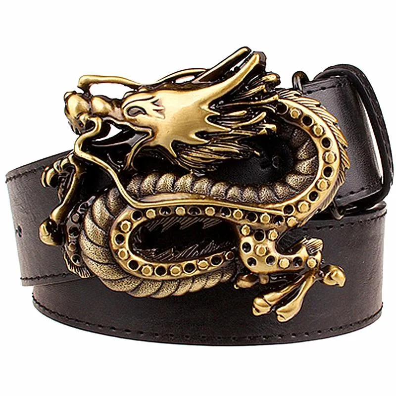 Men and Women Chinese Dragon Hip Hop Punk Style Colorful Belt