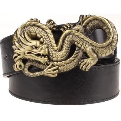 Men and Women Chinese Dragon Hip Hop Punk Style Colorful Belt