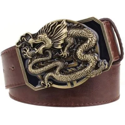 Men and Women Chinese Dragon Hip Hop Punk Style Colorful Belt