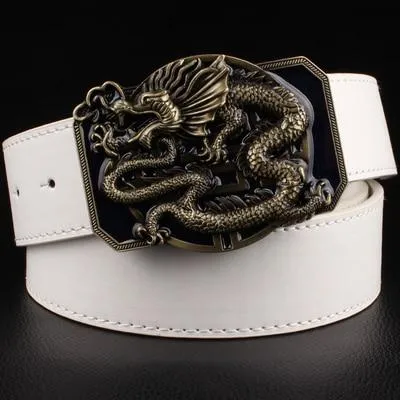 Men and Women Chinese Dragon Hip Hop Punk Style Colorful Belt