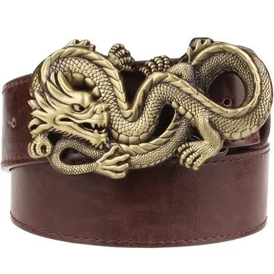 Men and Women Chinese Dragon Hip Hop Punk Style Colorful Belt