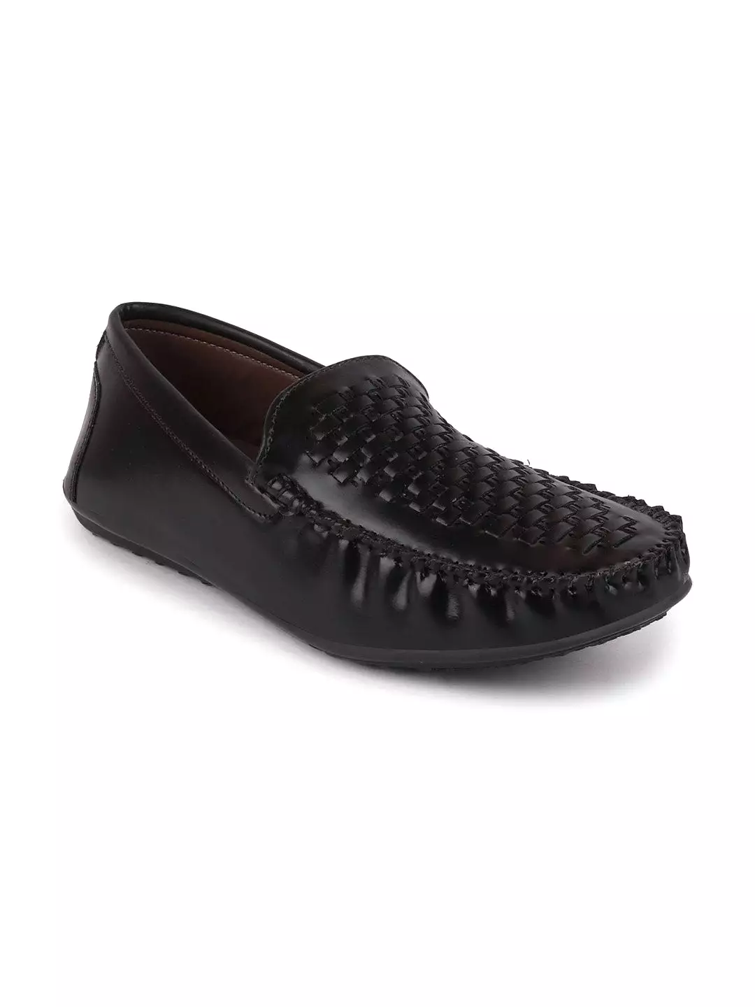 Men Black Casual Slip-On Loafers