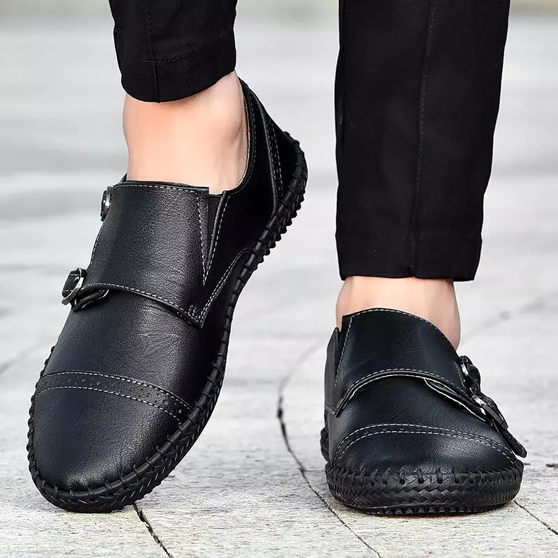 Men Breathable Leather Loafers