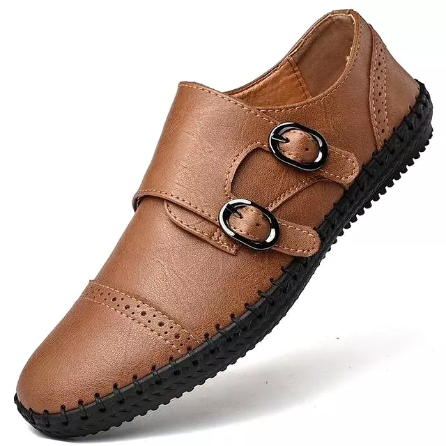 Men Breathable Leather Loafers