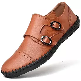 Men Breathable Leather Loafers