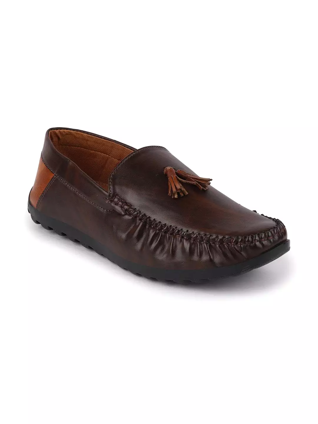 Men Brown Casual Slip-On Loafers