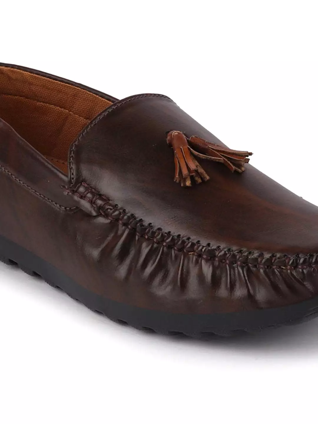 Men Brown Casual Slip-On Loafers