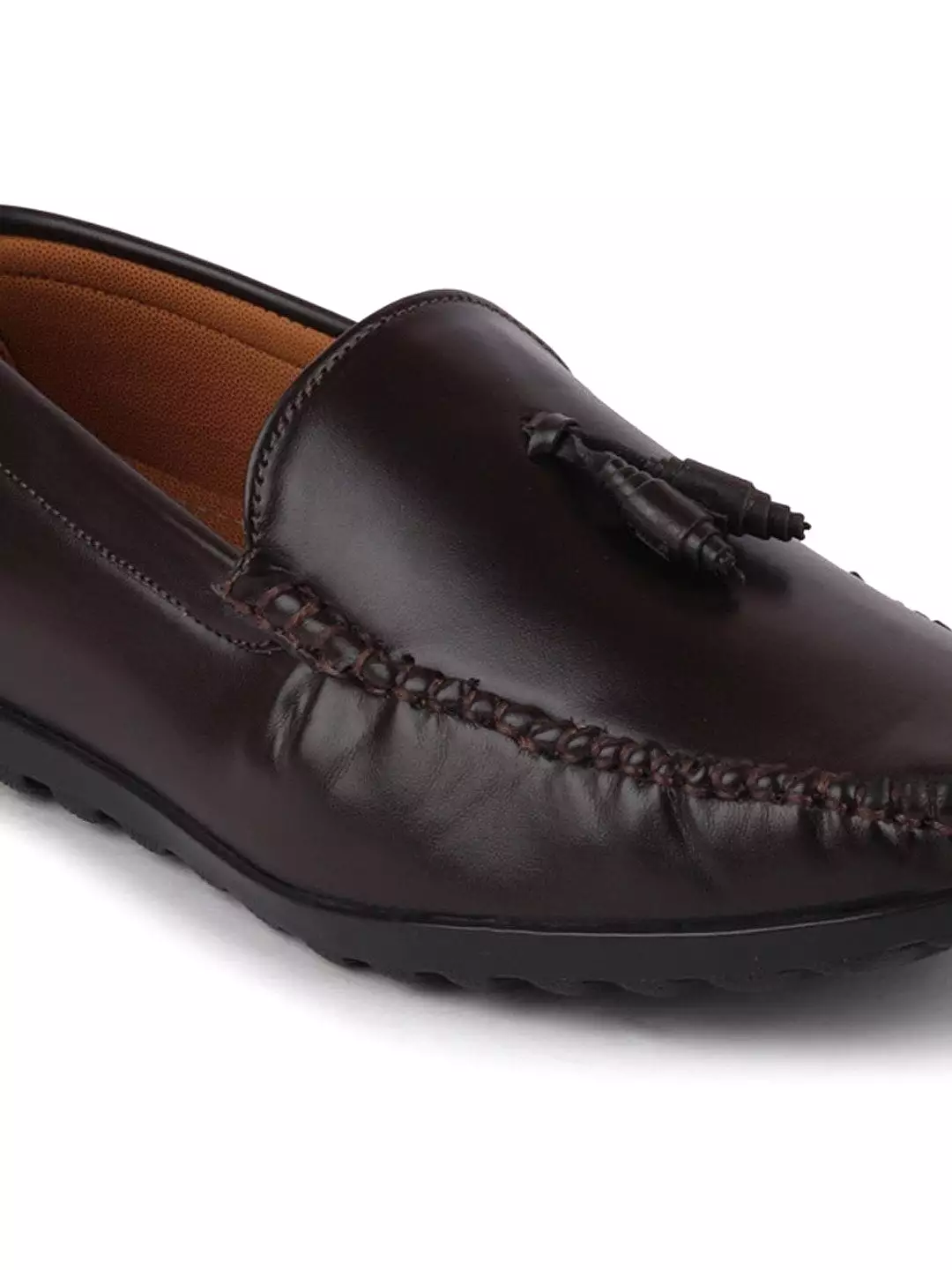 Men Brown Casual Slip-On Loafers