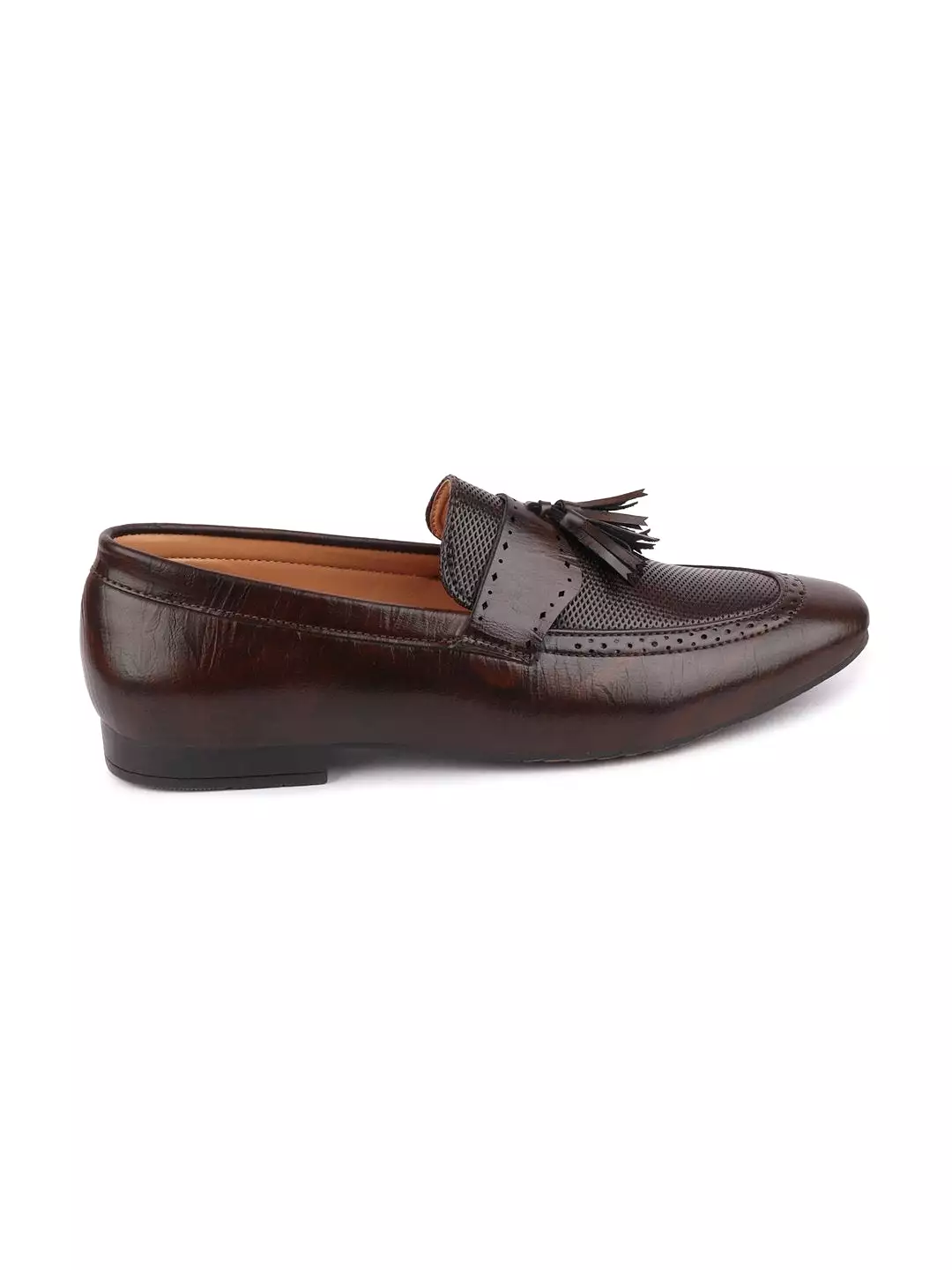 Men Brown Casual Slip-On Loafers