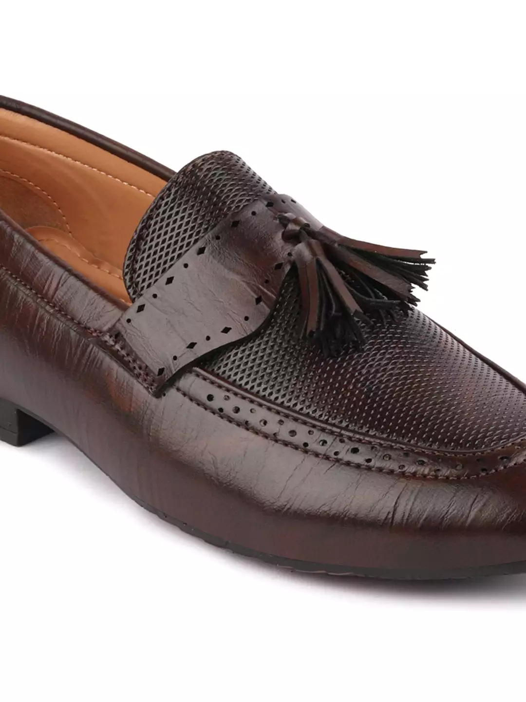 Men Brown Casual Slip-On Loafers