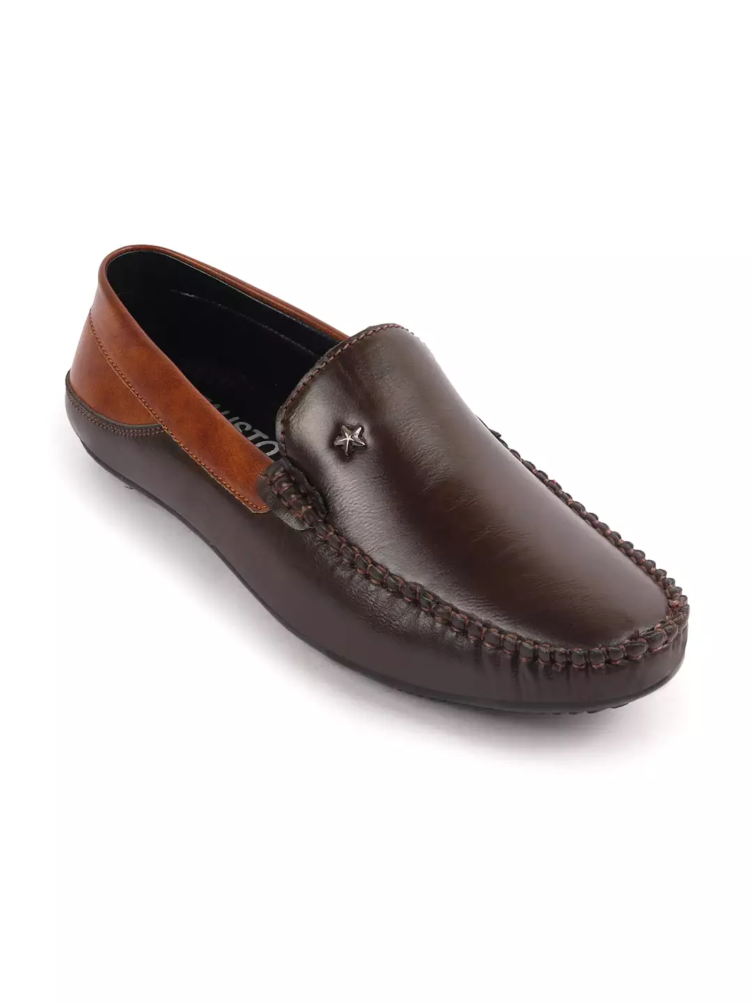 Men Brown Casual Slip-On Loafers