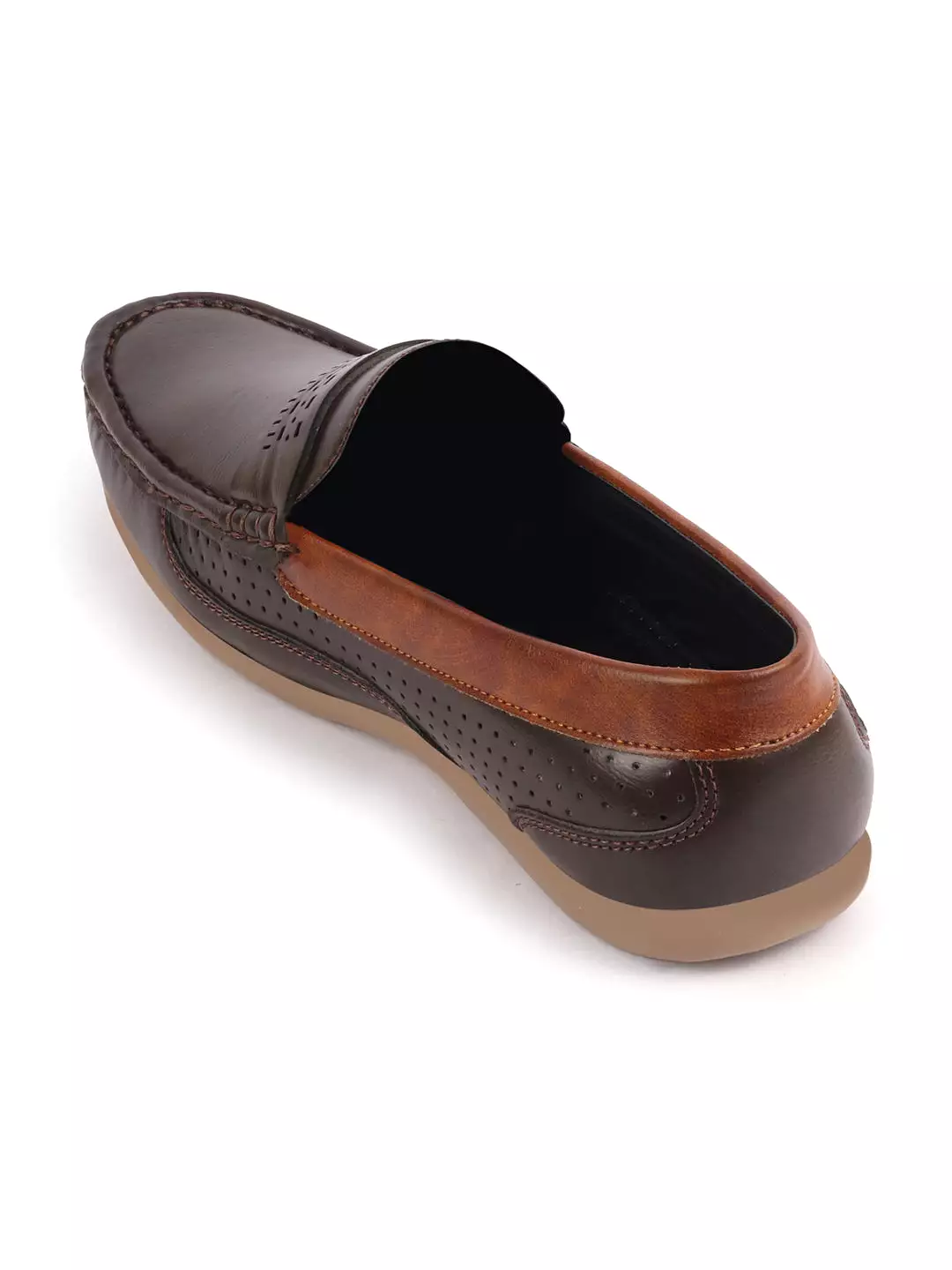 Men Brown Casual Slip-On Loafers