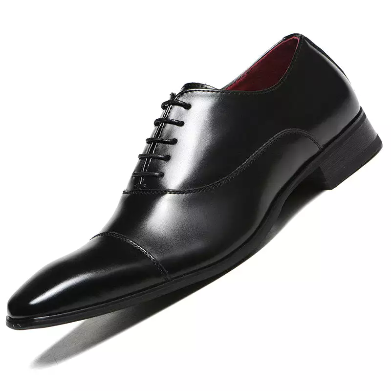 Men Dress Formal Oxfords Leather Shoes Pointed Shoes Wedding Casual Business