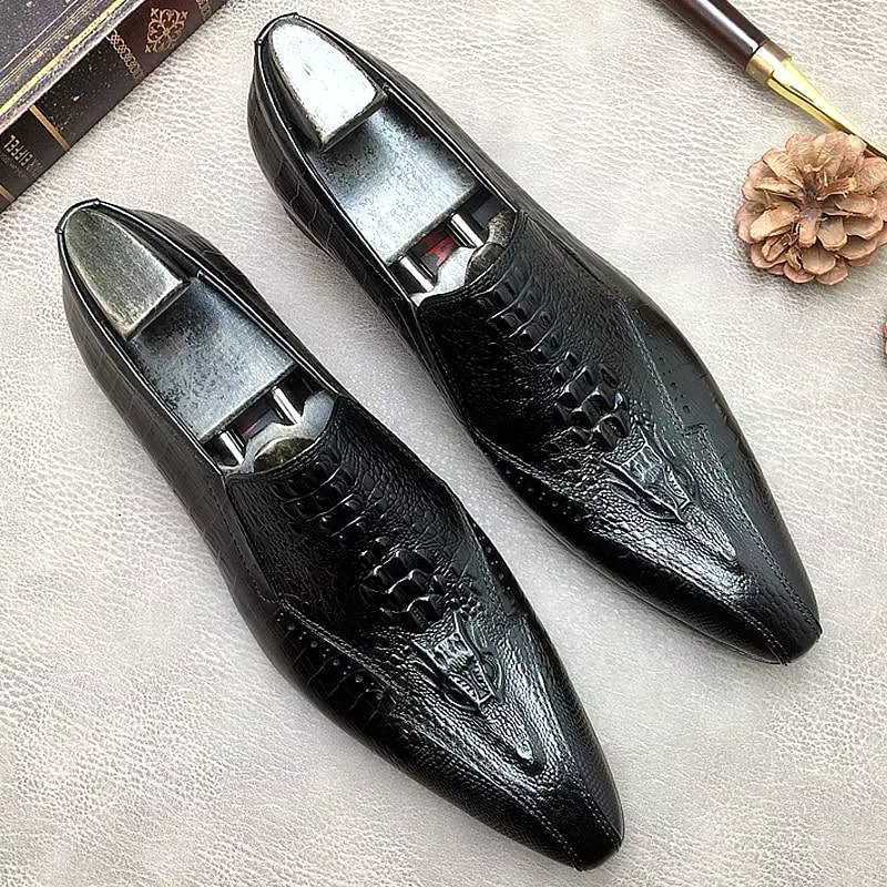 Men  Dress Shoes -  Ucello Pointed Toe Leather Shoes