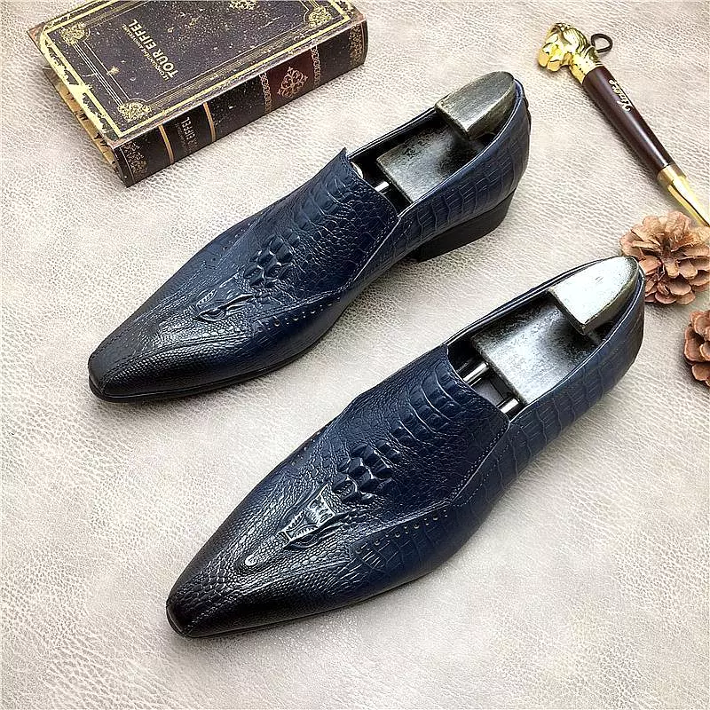 Men  Dress Shoes -  Ucello Pointed Toe Leather Shoes