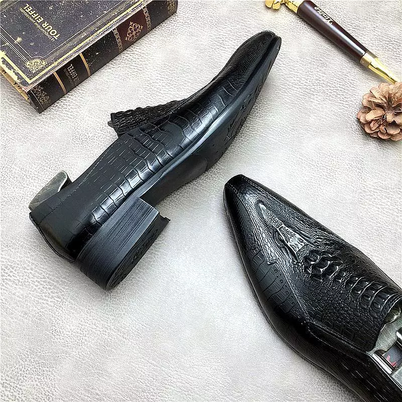 Men  Dress Shoes -  Ucello Pointed Toe Leather Shoes