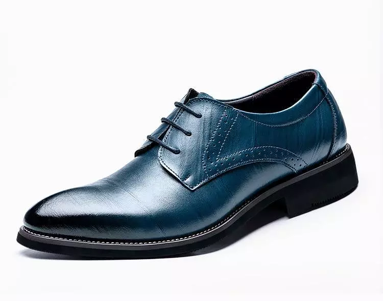 Men  Dress Shoes -  Wingtip Leather Shoes