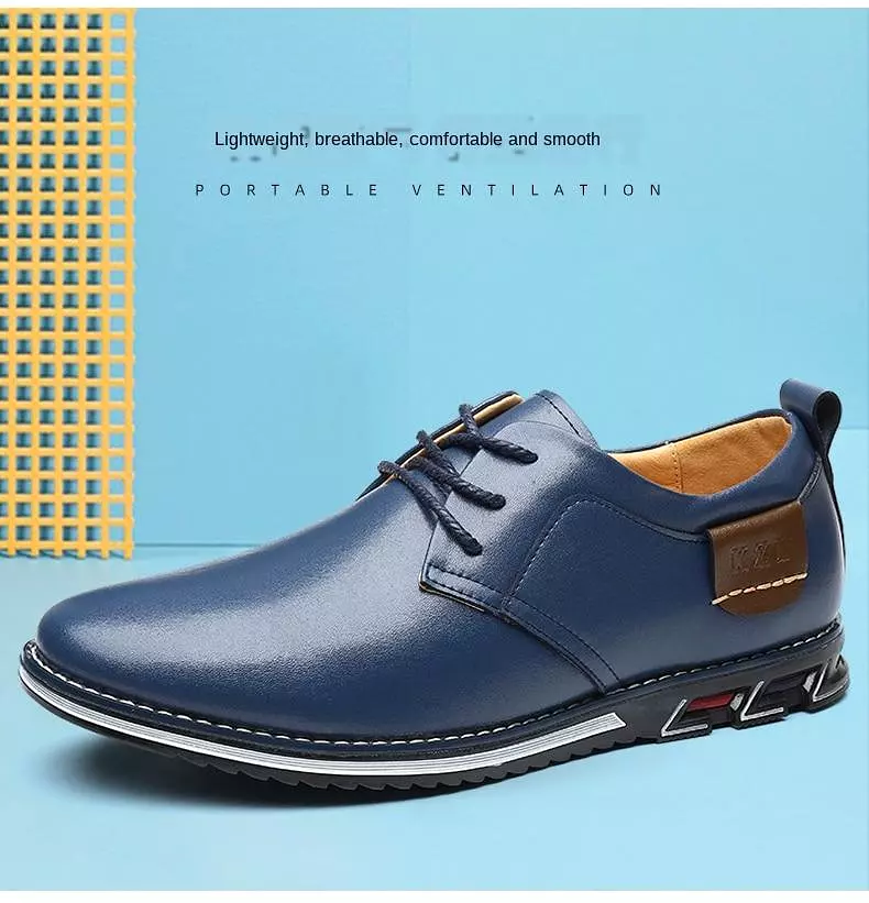 Men Oxfords Leather Sneakers