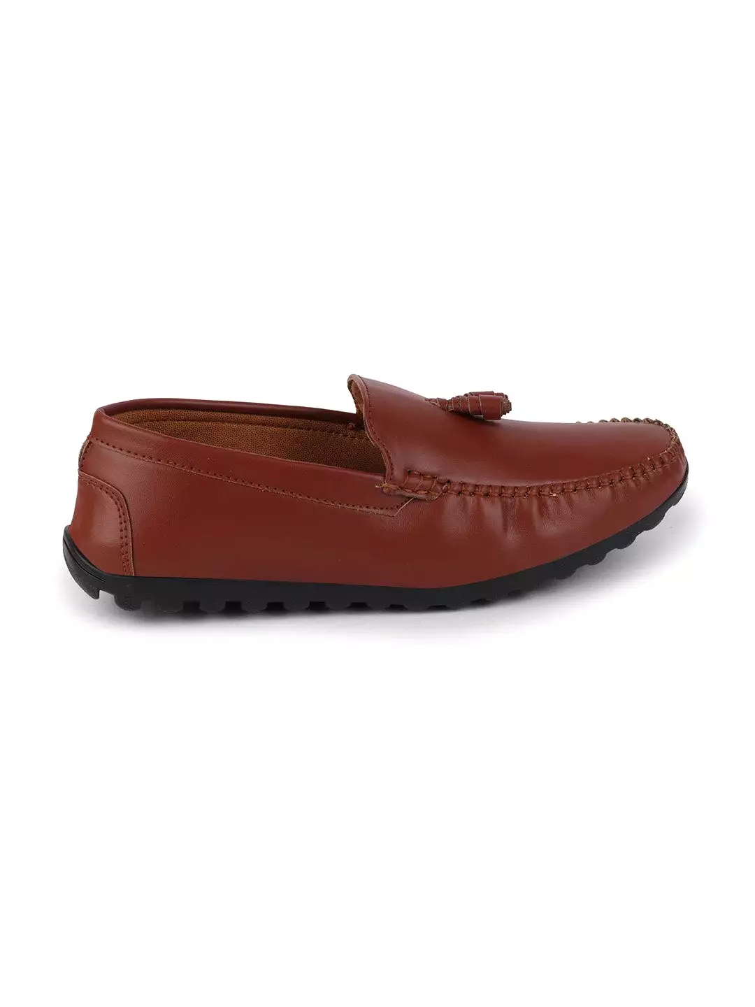 Men Tan Casual Slip-On Loafers