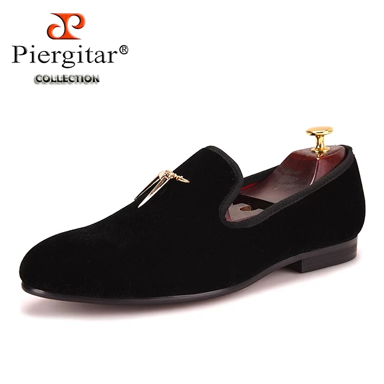 Men Velvet wedding loafers