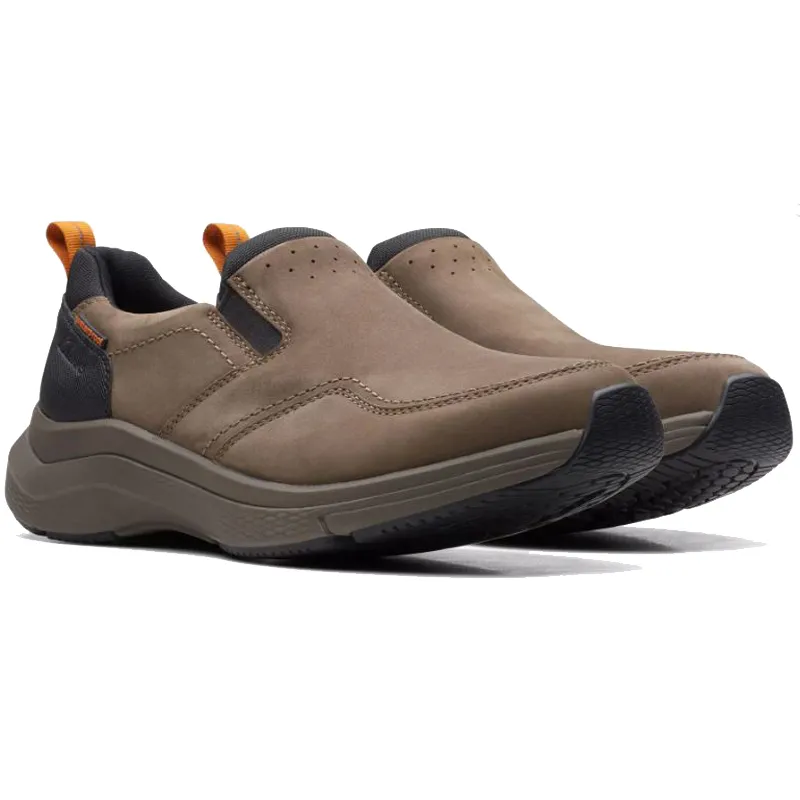 Men’s Clarks Waterproof Wave 2.0 Edge Moc – Dark Taupe