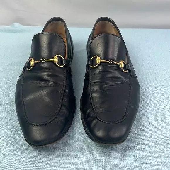 Men’s Black Loafers with Bit Buckle Gucci