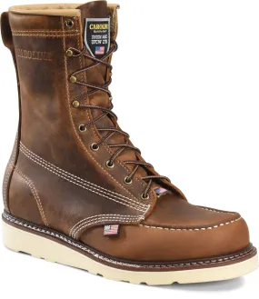 Men's Carolina Shoe Amp 8 Steel Toe Moc Toe Wedge Work Boot