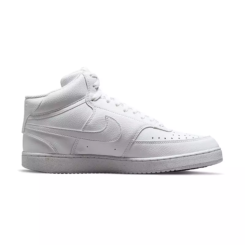 Men's Court Vision Mid Next Nature White/White/White